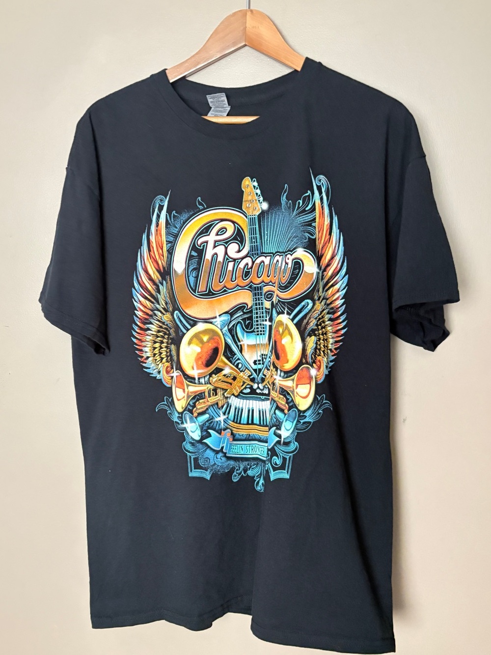 Chicago band tee 2022 concert t-shirt Feelin’ Stronger rock music casual sz XL